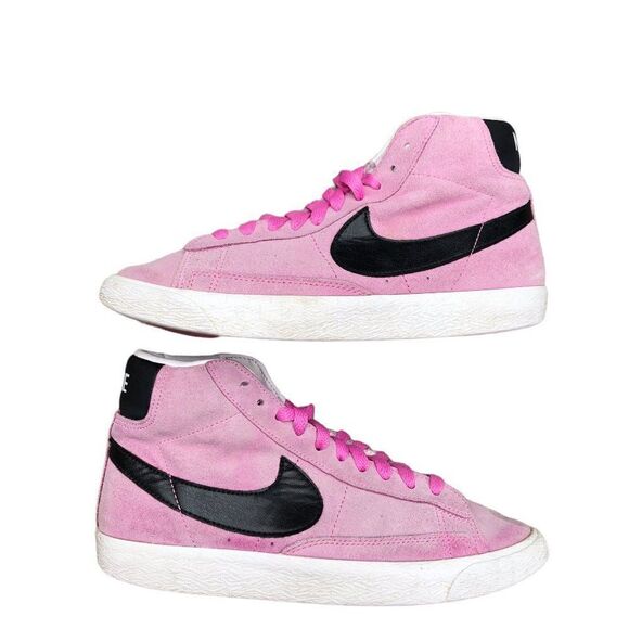 RARE 2013 Nike Blazer Mid High Top 'Curved Pink' Size 6.5 - Picture 5 of 16